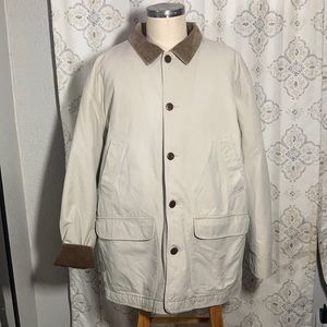 L.L Bean Men’s Insulated Barn Coat Corduroy Trim